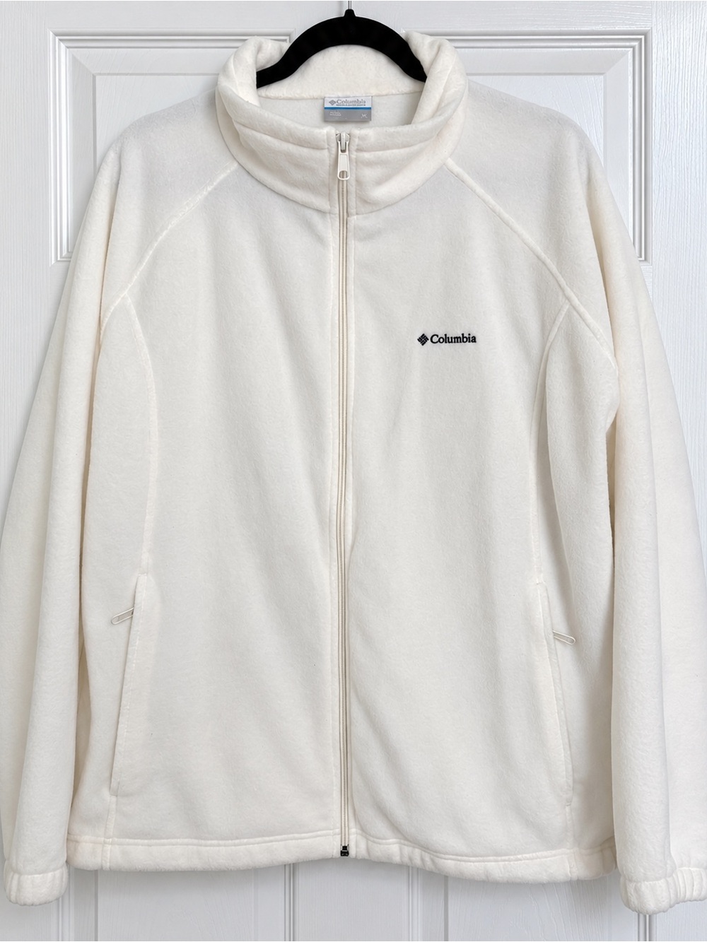 Columbia Women's Cream Full-Zip Teddy Fleece Jacket